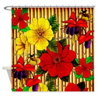 Bamboo Flowers Shower Curtain  Use code FREECART at Checkout
