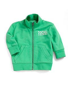 Infants Zip Front Sweatshirt   Leaf Green