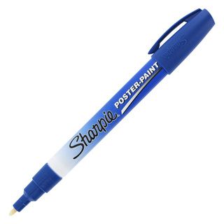 Sharpie Blue Scrapbooking Poster Paint Markers (pack Of 12) (BlueModel 36603 Quantity (12) TwelvePocket Clip YesDimensions 5.75 inches )