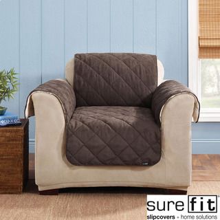 Sure Fit Chocolate Reversible Chair Cover