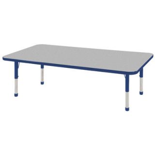 ECR4Kids 30 x 60 Rectangular Adjustable Activity Table in Gray ELR 14111