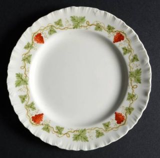 Wedgwood Bacchus Red Bread & Butter Plate, Fine China Dinnerware   Red Grapes, G