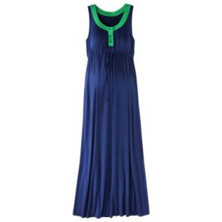 Liz Lange for Target Maternity Sleeveless Colorblock Maxi Dress   Blue/Green S