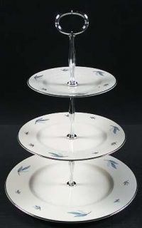 Syracuse Celeste 3 Tiered Serving Tray (DP, SP, BB), Fine China Dinnerware   Blu