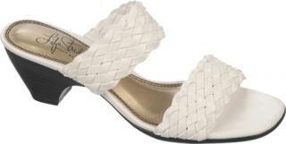 Womens Life Stride Skip 2   Brite White Woven Casual Shoes