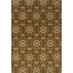 Gray/gold Geometric Transitional Area Rug (78 X 1010)