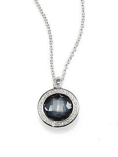 IPPOLITA Diamond, Gemstone Doublet & Sterling Silver Round Necklace   Silver