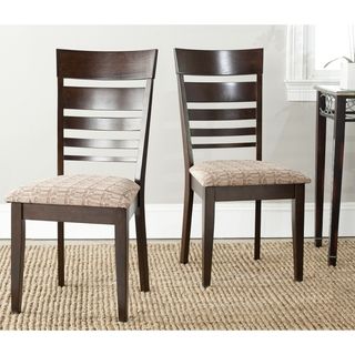 Nino Dark Beige Side Chairs (set Of 2) (Dark BeigeMaterials Rubberwood, MDF, polyester fabricSeat dimensions 22.4 inches wide x 19.7 inches deepSeat height 18 inchesDimensions 39.2 inches high x 17.3 inches wide x 23 inches deepThis product will ship 