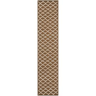 Safavieh Hand hooked Newport Chocolate/ Ivory Cotton Rug (23 X 10)