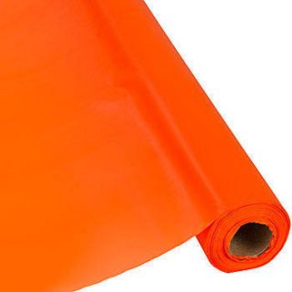 Orange Plastic Table Roll