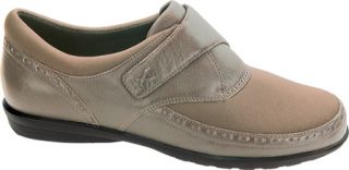 Womens Aetrex Emma Monk Strap   Taupe Stretch Fabric/Leather Casual Shoes