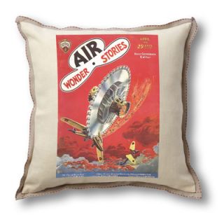 Museum of Robots Classic Sci fi Illustration Air Wonder Stories Pillow Cover 