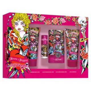 Womens Hearts & Daggers by Ed Hardy 4 Piece Gift Set