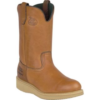 Georgia 10in. Wellington Wedge Steel Toe EH Work Boot   Barracuda Gold, Size 7