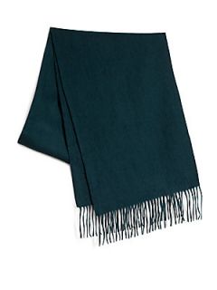 Collection Solid Cashmere Scarf   Green
