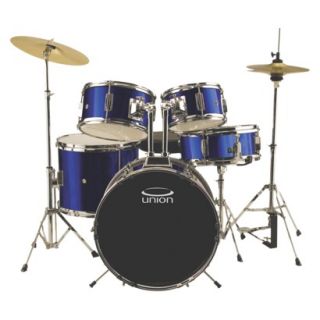 Union 5 Piece Junior Drum Set   Blue (DRSUJ5DB)