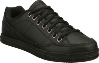 Mens Skechers Work Gibson Ardee   Black Lace Up Shoes