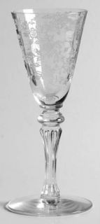 Tiffin Franciscan Cerice Sherry Glass   Stem #15071, Etched No Beads