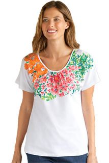 Floral Placed print Tee
