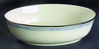 Lenox China Courtland 9 Oval Vegetable Bowl, Fine China Dinnerware   Blue/Gray
