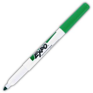 Expo Low Odor Fine Point Green Dry Erase Markers (pack Of 12)