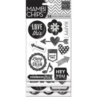 Chipboard Stickers 4 Sheets  Hey You