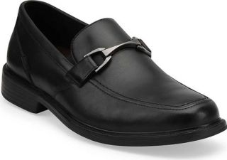 Mens Bostonian Laureate   Black Smooth Leather Loafers