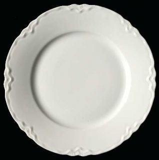 Hutschenreuther Racine (All White) Dessert/Pie Plate, Fine China Dinnerware   Wh