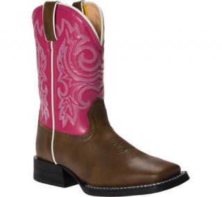 Girls Durango Boot BT217 8 Pull On   Brown/Hot Pink Boots