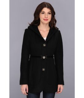Jessica Simpson Boucle and Melton Wool Coat Womens Coat (Black)