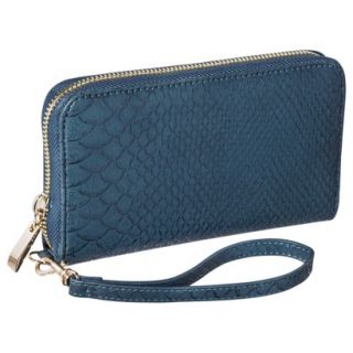 Merona Scaly Texture Cell Pone Case Wallet with Removable Wristlet Strap   Aqua