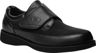 Mens Propet PedWalker 15   Black Smooth/Nylon Diabetic Shoes