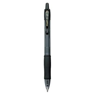 Pilot G 2 Refillable Gel Ink Pen, 1.0mm Bold   Black Ink (12 Per Pack)