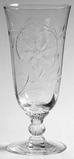 Heisey Narcissus Juice Glass   Stem #3408, Cut #965