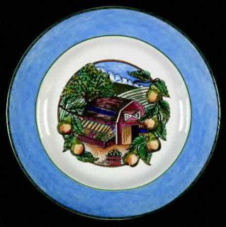 Fitz & Floyd Town And Country Salad Plate, Fine China Dinnerware   Omnibus, Home