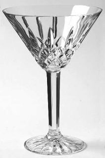 Waterford Lissadel Martini Glass   Clear, Cut Verticals, Criss Cross