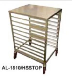 Win Holt 1/2 Size Aluminum Pan Rack, Holds 10 Pans, 21 x 26 x 38 in H