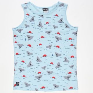 Sharks Boys Tank Light Blue In Sizes Medium, Small, X Large, Large For W