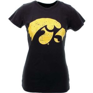 Iowa Hawkeyes Blue 84 Juniors Crew T Shirt