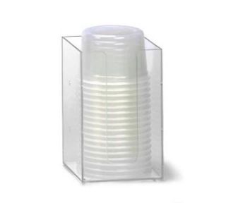 Dispense Rite Lid/Cup Organizer, 5 in Modular, Acrylic, Clear