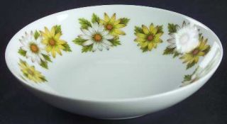 Noritake Marguerite Fruit/Dessert (Sauce) Bowl, Fine China Dinnerware   Yellow&W