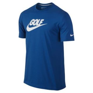 Nike Sport Verbiage Mens Golf T Shirt   Blue