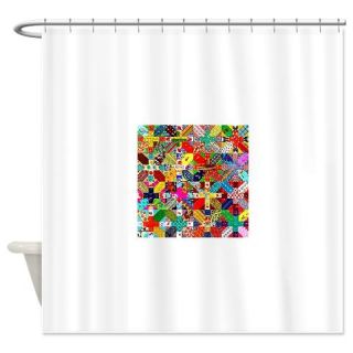  Vintage Japanese Washi Quilt Shower Curtain  Use code FREECART at Checkout