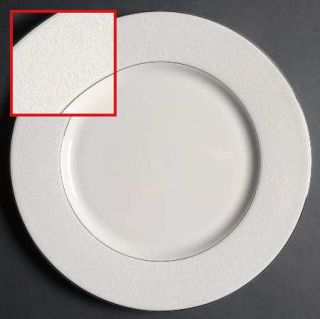 Shenango Mantilla Dinner Plate, Fine China Dinnerware   White Filigree On Tan, P