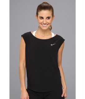 Nike Dri Fit Woven Tank Womens Sleeveless (Black)