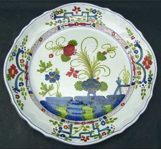 Sigma Carnation 13 Chop Plate (Round Platter), Fine China Dinnerware   Blue Vas
