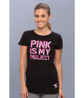 PUMA Project Pink Logo Tee Womens T Shirt (Black)