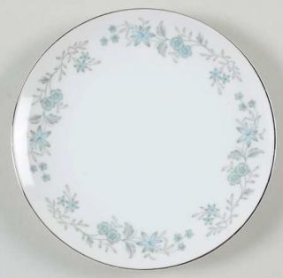 Mikasa Nocturne Bread & Butter Plate, Fine China Dinnerware   Blue&Gray Floral R