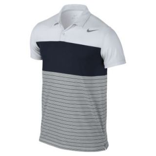 Nike Touch Stripe Mens Tennis Polo   Light Base Grey