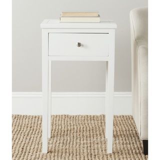Abel White End Table (WhiteMaterials Poplar woodDimensions 29.7 inches high x 16.9 inches wide x 14.2 inches deepThis product will ship to you in 1 box.Furniture arrives fully assembled )